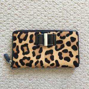 Leopard print wallet